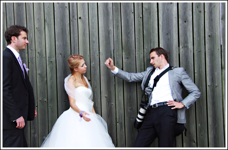 wedding photographer at work